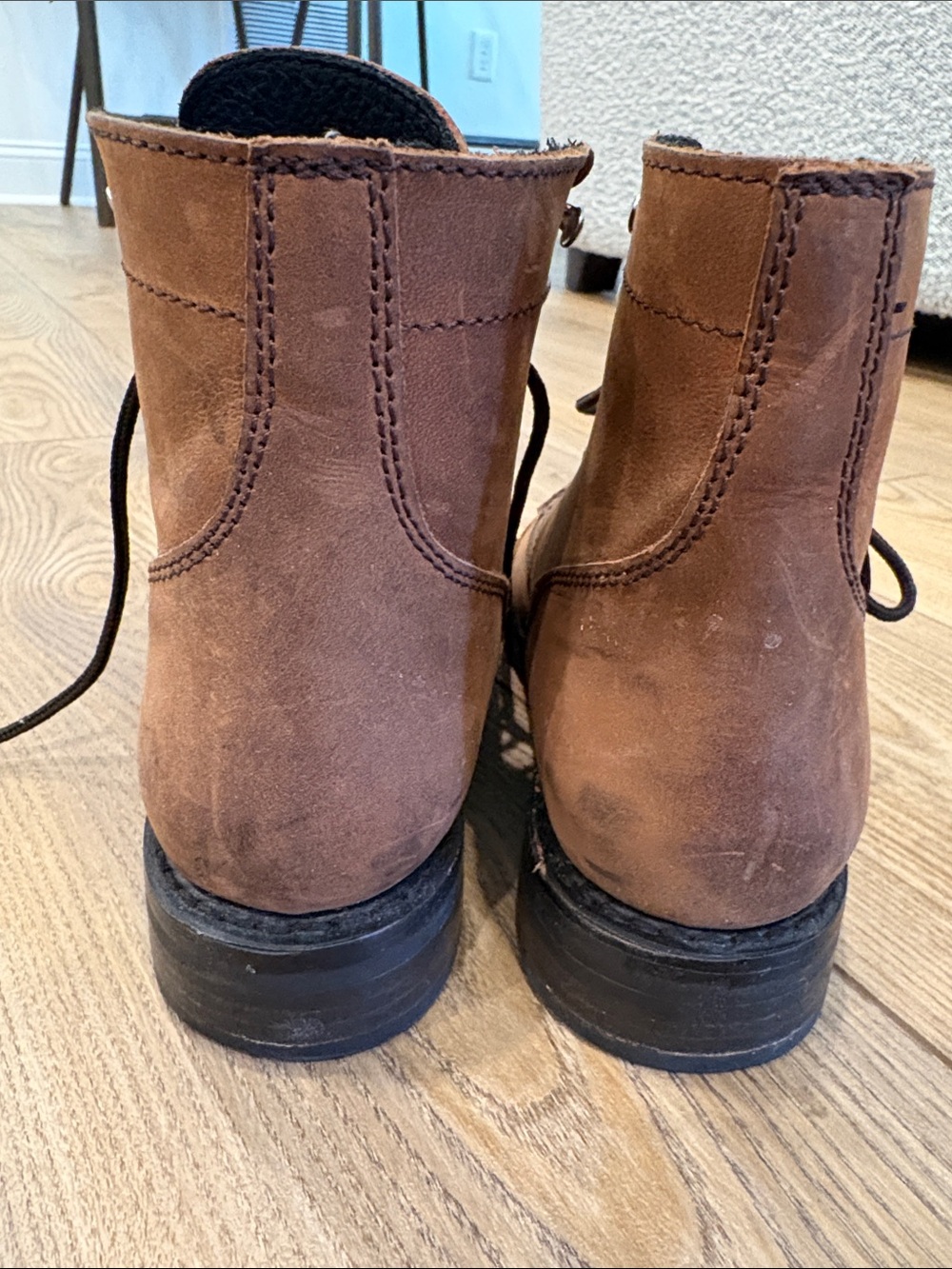 Thursday Boot Company Women's Brown Lace-Up Leather Boots - Picture 3 of 10